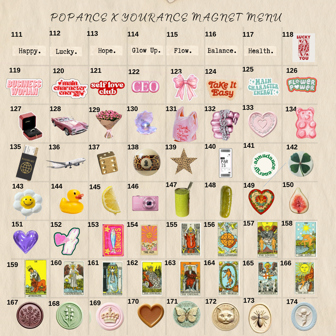 POP and YOU Magnet Set